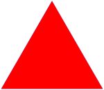 Start med en likesidet trekant, generasjon 0.